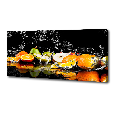 Schilderij op canvas Fruit en water