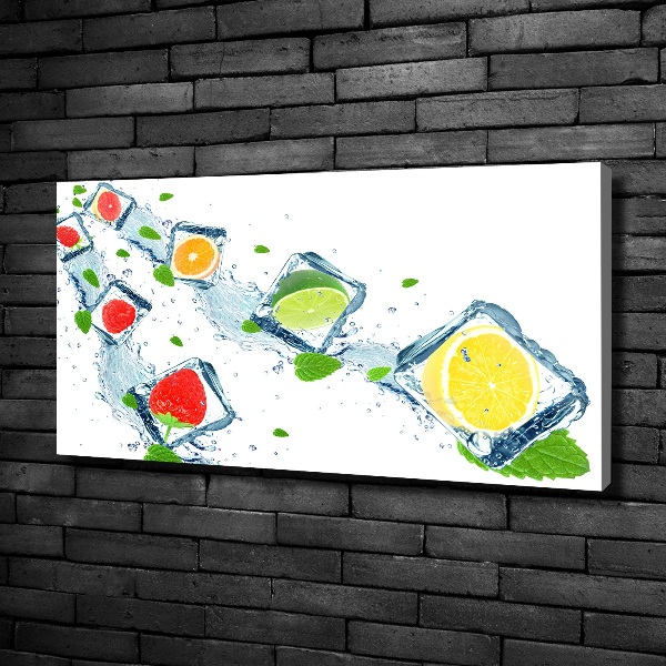 Foto op canvas Fruitblokjes