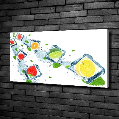 Foto op canvas Fruitblokjes