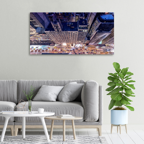 Foto canvas New York 's nachts