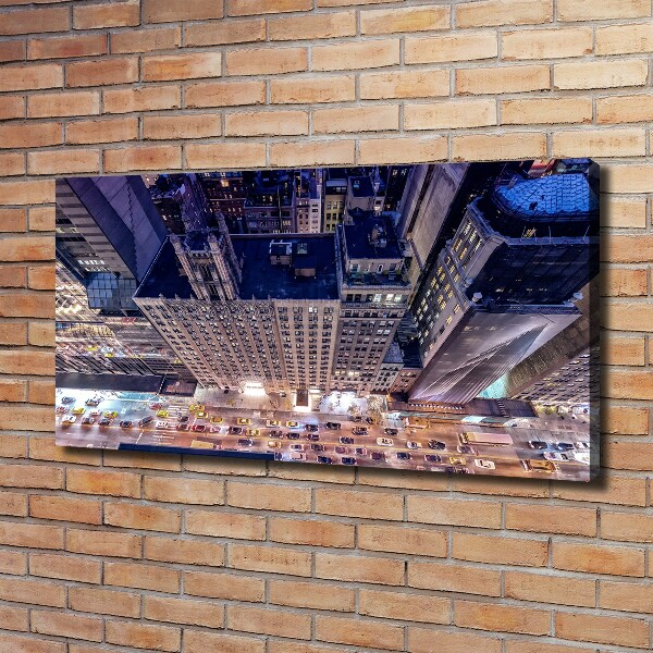 Foto canvas New York 's nachts