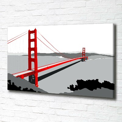 Foto canvas San Francisco-brug