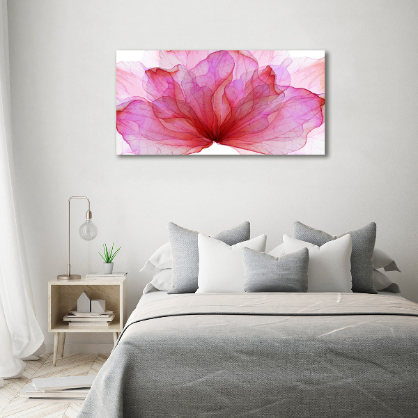 Canvas foto Roze bloem
