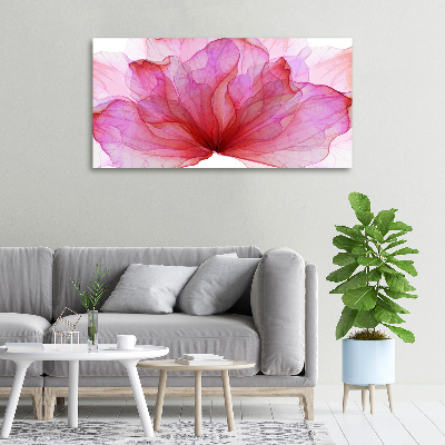 Canvas foto Roze bloem