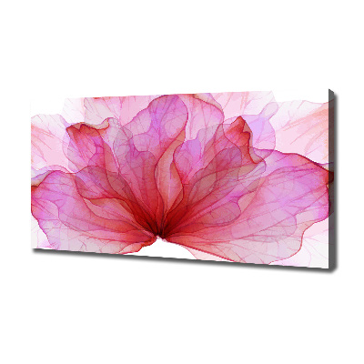 Canvas foto Roze bloem