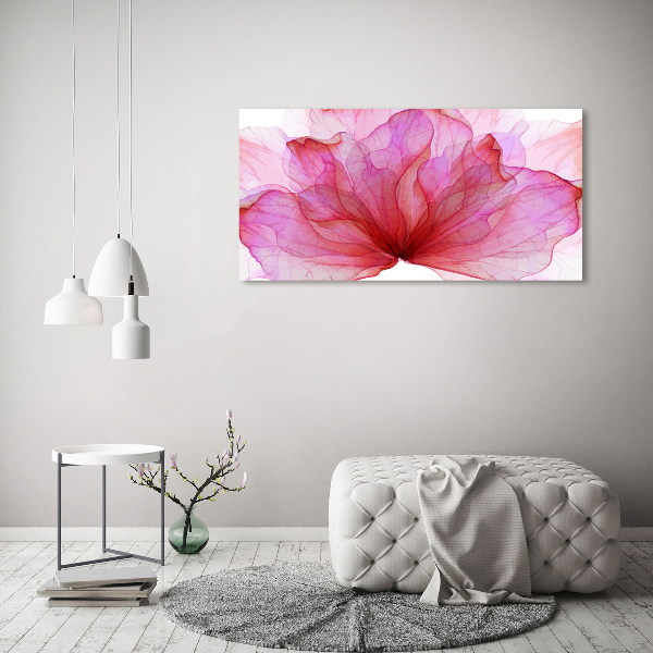 Canvas foto Roze bloem