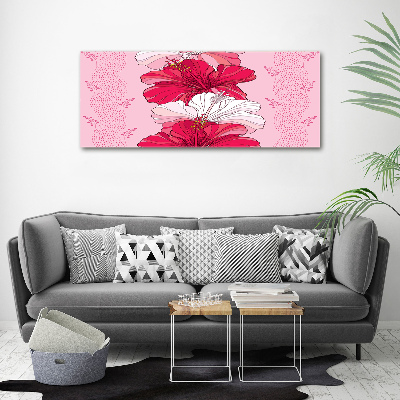 Schilderij op canvas Hawaiiaanse bloemen
