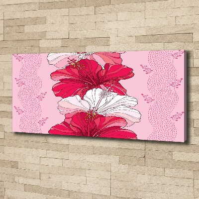Schilderij op canvas Hawaiiaanse bloemen
