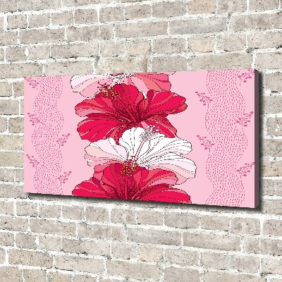 Schilderij op canvas Hawaiiaanse bloemen