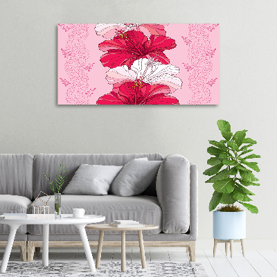 Schilderij op canvas Hawaiiaanse bloemen