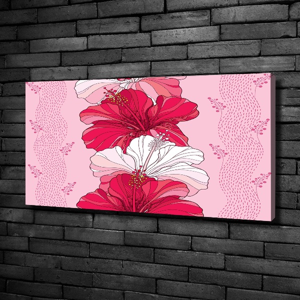 Schilderij op canvas Hawaiiaanse bloemen