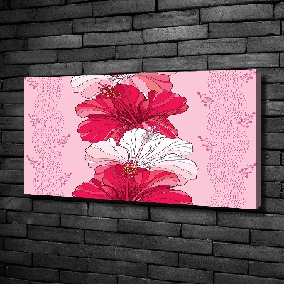 Schilderij op canvas Hawaiiaanse bloemen