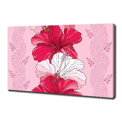 Schilderij op canvas Hawaiiaanse bloemen