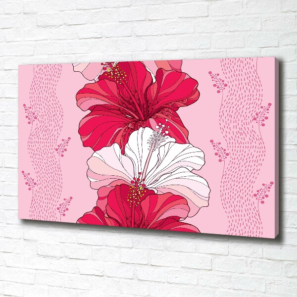 Schilderij op canvas Hawaiiaanse bloemen