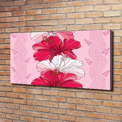 Schilderij op canvas Hawaiiaanse bloemen