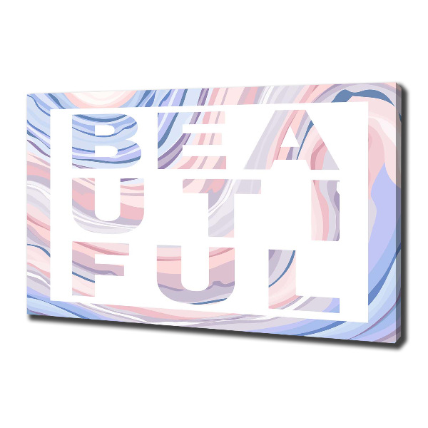 Schilderij op canvas Mooi