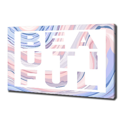 Schilderij op canvas Mooi