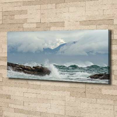 Foto canvas Ruwe zee