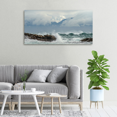 Foto canvas Ruwe zee