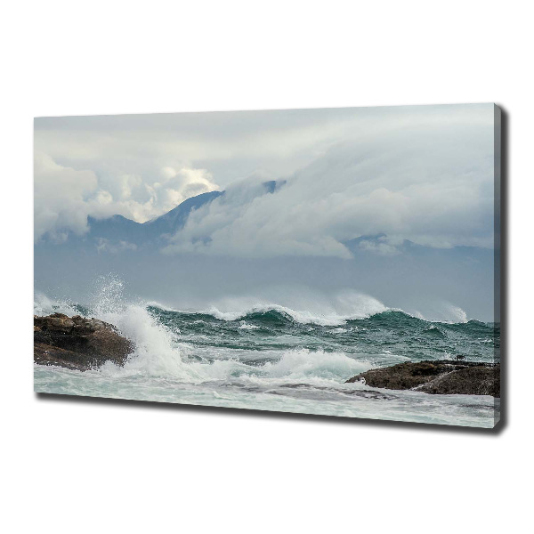 Foto canvas Ruwe zee