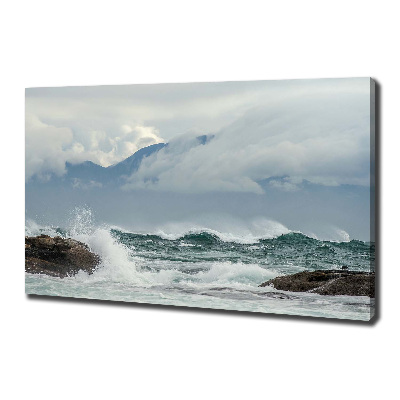 Foto canvas Ruwe zee