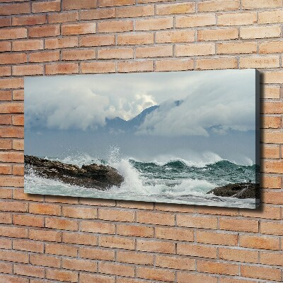 Foto canvas Ruwe zee