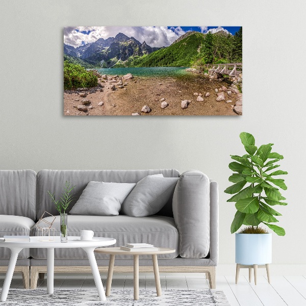 Schilderij op canvas Meer in de bergen