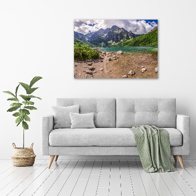 Schilderij op canvas Meer in de bergen