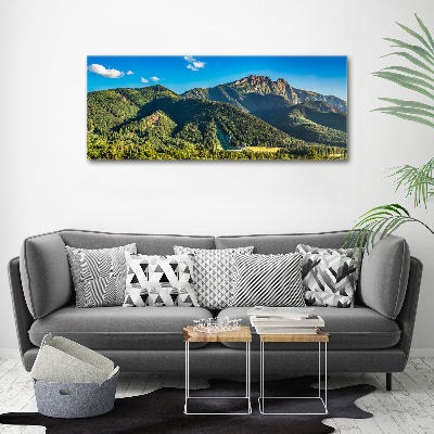 Foto canvas Panorama van het Tatragebergte