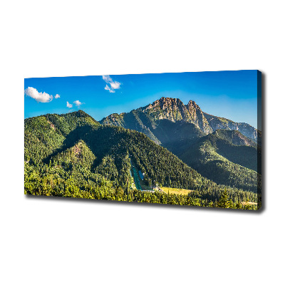 Foto canvas Panorama van het Tatragebergte