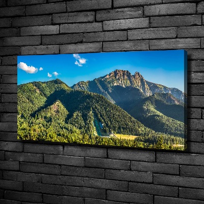 Foto canvas Panorama van het Tatragebergte