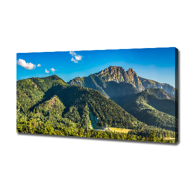 Foto canvas Panorama van het Tatragebergte