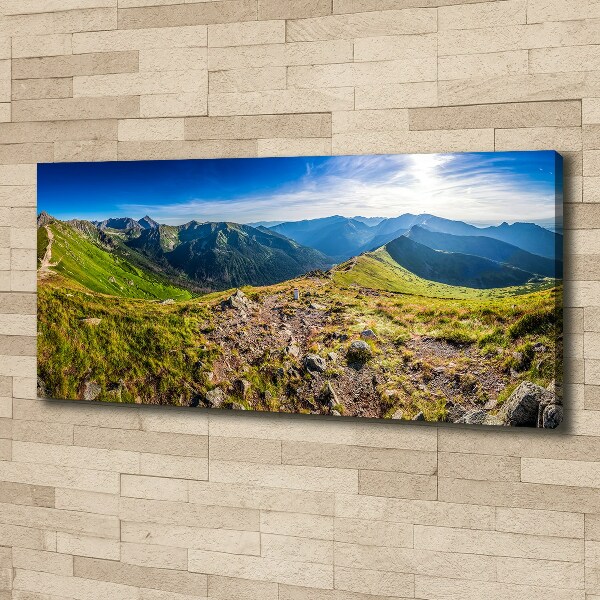 Foto op canvas Bergpanorama