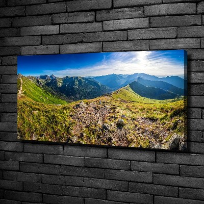 Foto op canvas Bergpanorama