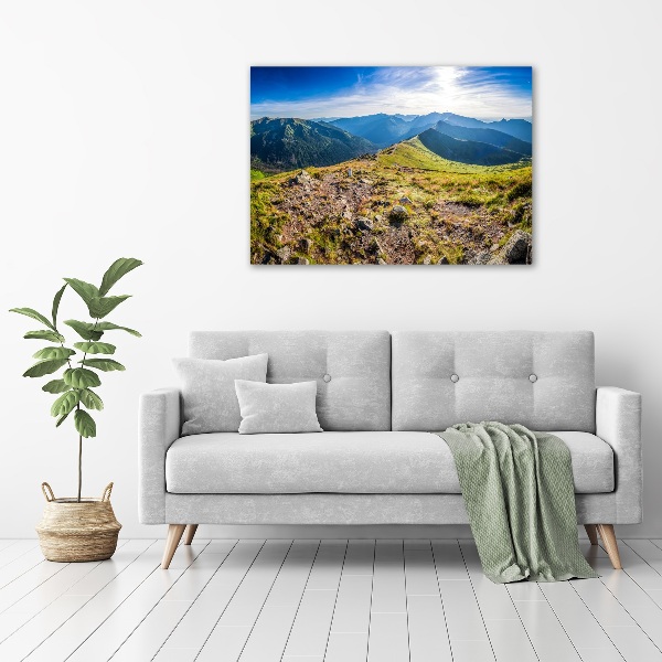 Foto op canvas Bergpanorama