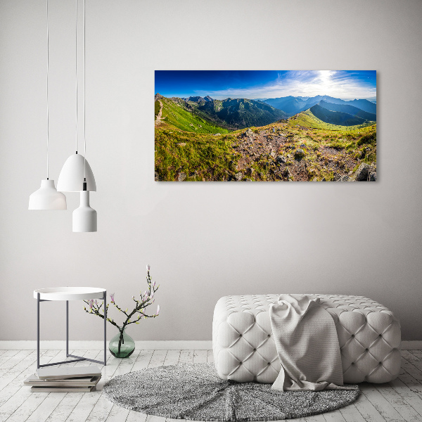 Foto op canvas Bergpanorama