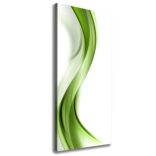 Verticaal schilderij op canvas Abstracte golf