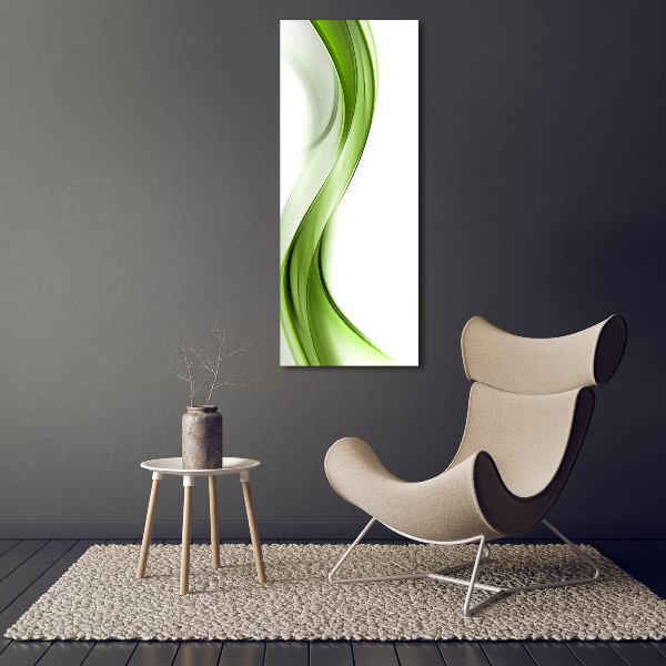 Verticaal schilderij op canvas Abstracte golf