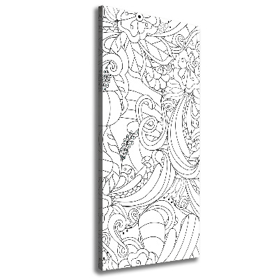 Verticale canvasfoto Zentangle-achtergrond