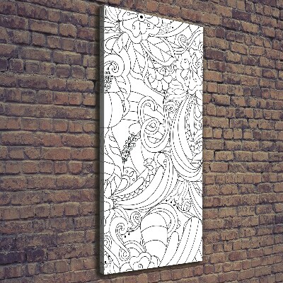 Verticale canvasfoto Zentangle-achtergrond