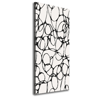 Verticale canvasfoto Chaotische cirkels