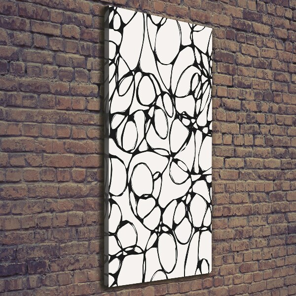 Verticale canvasfoto Chaotische cirkels