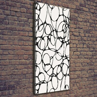 Verticale canvasfoto Chaotische cirkels