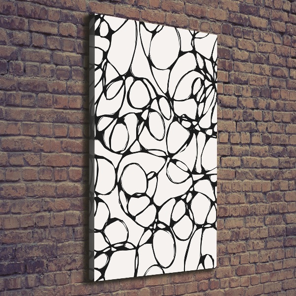 Verticale canvasfoto Chaotische cirkels