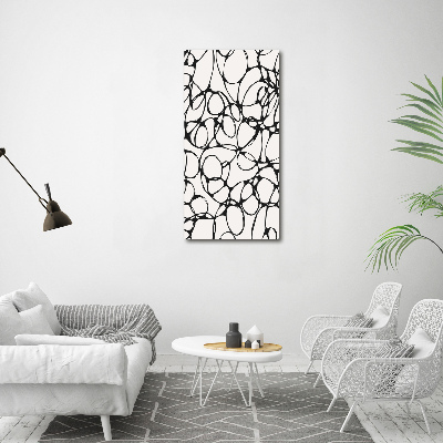 Verticale canvasfoto Chaotische cirkels