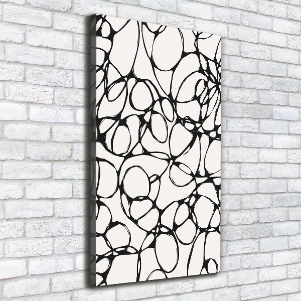 Verticale canvasfoto Chaotische cirkels