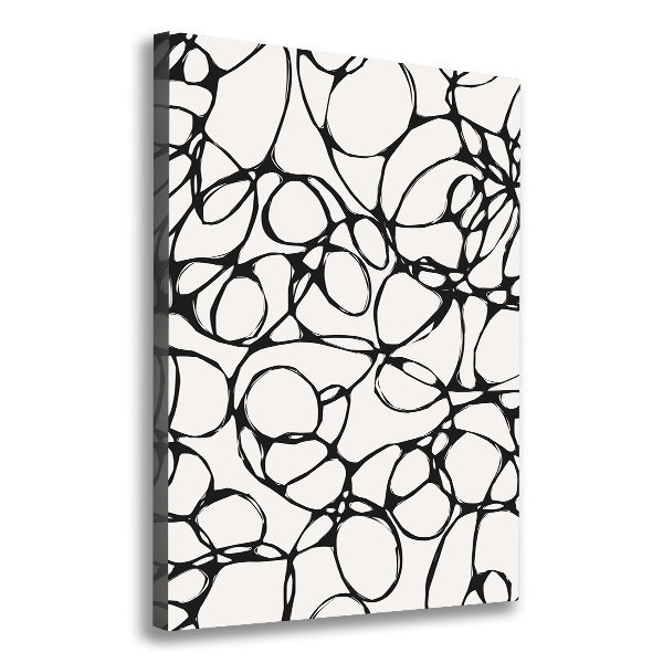Verticale canvasfoto Chaotische cirkels
