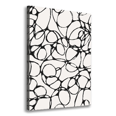 Verticale canvasfoto Chaotische cirkels