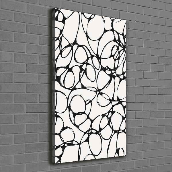 Verticale canvasfoto Chaotische cirkels