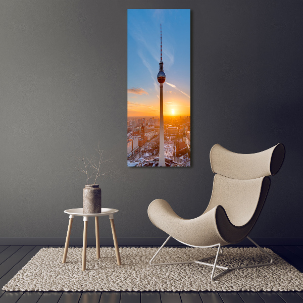 Verticale foto op canvas TV-toren